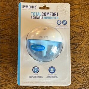 Homedics TotalComfort Ultrasonic Mist Humidifier - White and Blue